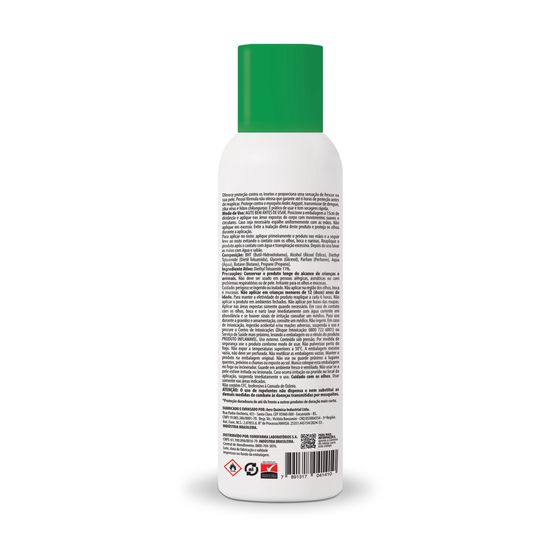 Repelente Adulto 6h de Proteção Aerossol OAZ 200mL - Imagem 2